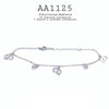 Gold Silver Stainless Steel Charm Anklets