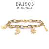 Gold Stainless Steel Link Bracelet