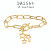 Gold Stainless Steel Link Bracelet