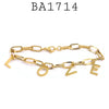 Gold Silver Stainless Steel Link Bracelet