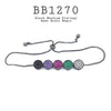 Multicolor CZ Adjustable Closure Brass Bracelet