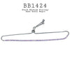 Purple Cubic Zirconia Tennis Adjustable Closure Brass Bracelet