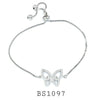 925 Sterling Silver Butterfly Charm Bracelet