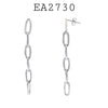 Stainless Steel Link Drop Earrings