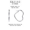 Stainless Steel Hoop Cubic Zirconia Earrings, 1"in