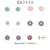 Small  Daisy Flower Stainless Steel  Studs in Assorted Colors
