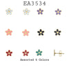 Small   Flower Stainless Steel  Studs in Assorted Colors