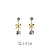 18K Gold-Filled Cubic Zirconia Dangle Earrings