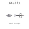 925 Sterling Silver Lips Cubic Zirconia Stud Earrings