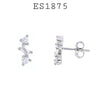 925 Sterling Silver CZ Minimalist Stud Earrings