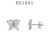 925 Sterling Silver Butterfly Stud Earrings