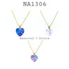 Rainbow Heart Stainless Steel Pendant Necklace