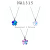 Rainbow Flower Stainless Steel Pendant Necklace