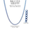 Stainless Steel Curb Chain Necklace, 18", Diameter 1"