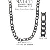 Stainless Steel Figaro Chain, 24" inch, Diameter 2.5