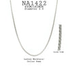 Stainless Steel Box Chain Necklace, 18" inch, Diameter 2" in