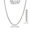 Stainless Steel Silver Box Chain Necklace, 24" inch, Diameter 5