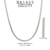 Stainless Steel Round Herringbone Chain Necklace, 18" in, Diameter, 0.8" inch