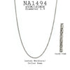 Stainless Steel Women Popcorn Chain Necklace, 18" inch, Width 1.9"