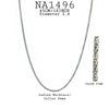 Stainless Steel Women Popcorn Chain Necklace, 18" inch, Width 2.4