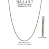 Stainless Steel Popcorn Style Chain Necklace, 2.4" inch