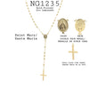 18K Gold-Filled 18Inch/45cm Religious Cross Pendant St. Mary   Necklace