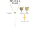 18K Gold-Filled 18Inch/45cm Religious Cross Pendant St. Benedict Necklace