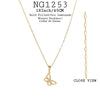 18K Gold-Filled 18Inch/45cm Butterfly Pendant Link Necklace