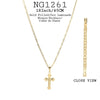 18K Gold-Filled 18Inch/45cm Religious Cross Pendant Link Necklace
