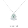925 Sterling Silver Ghost Pendant Necklace
