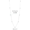 925 Sterling Silver Station Necklace