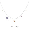 925 Sterling Silver Charm Necklace