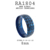 Stainless Steel Men Fashion Grid Band Ring