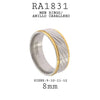 Stainless Steel Men Engagement Band Ring
