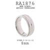 Stainless Steel Men Engagement Band Ring