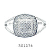 925 Sterling Silver CZ Wedding Ring