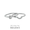 925 Sterling Silver CZ Pear Cut Bridal Ring Set