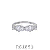 925 Sterling Silver CZ Eternity Ring