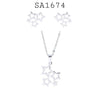 Stainless Steel Stars Necklace & Earrings Set